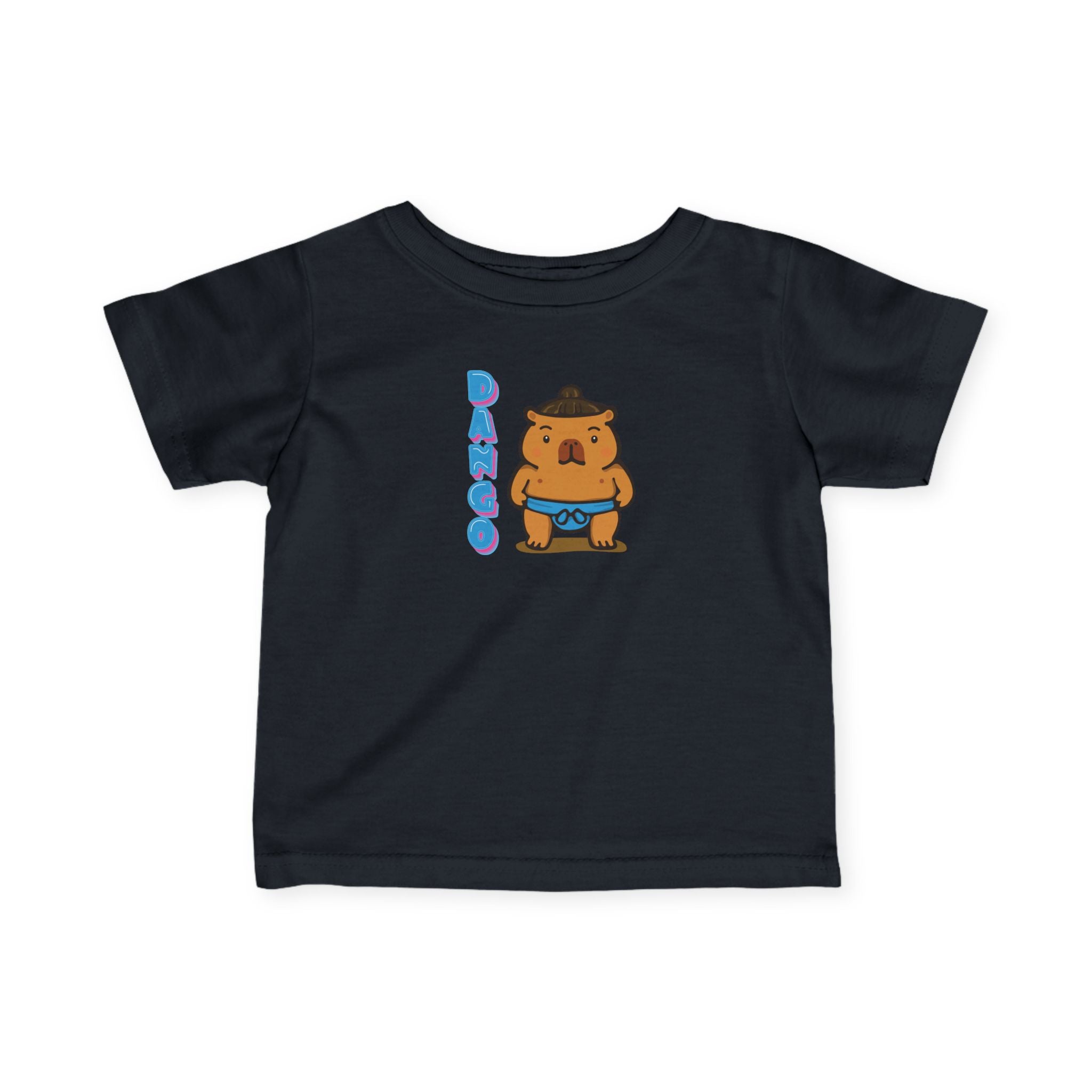 Dango the Sumo Lover Capybara Cartoon T-Shirt, Cute Kawaii Animal Gift