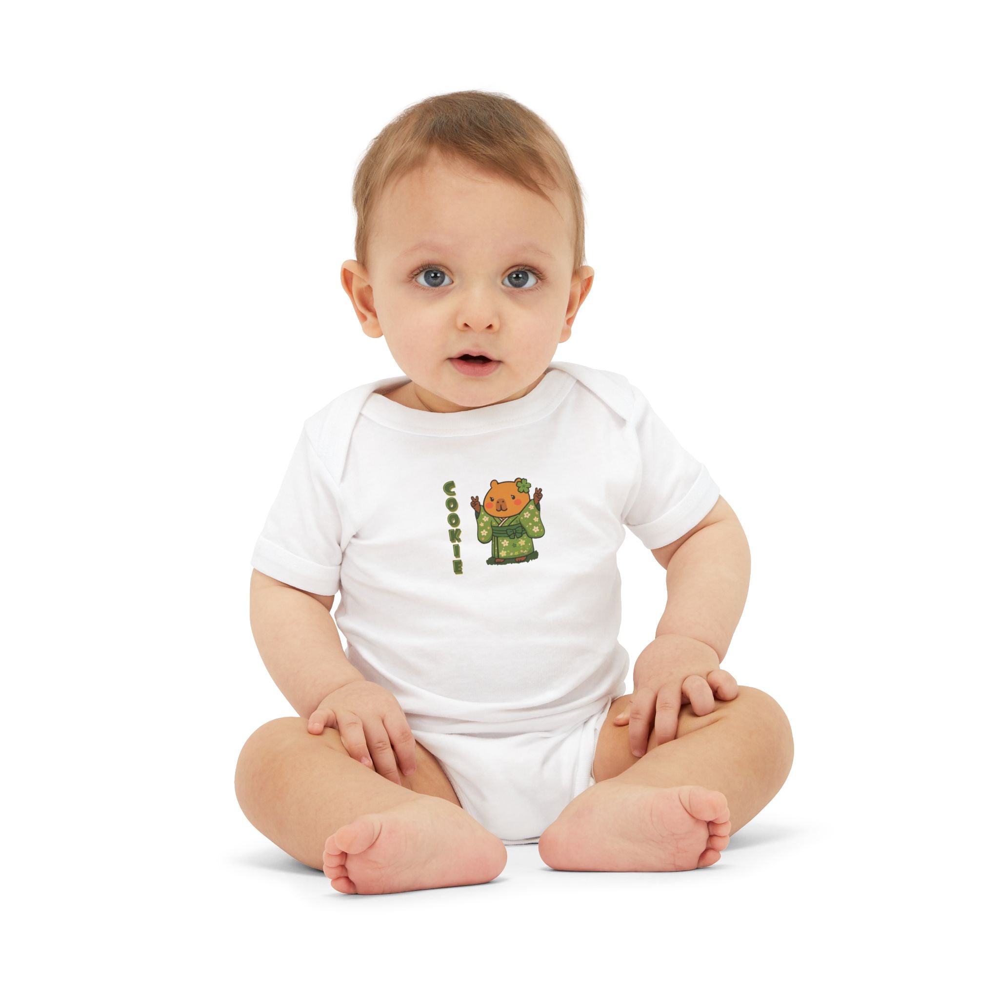 Cookie the Fun Lover Capybara Cartoon Bodysuit, Cute Kawaii Animal Gift