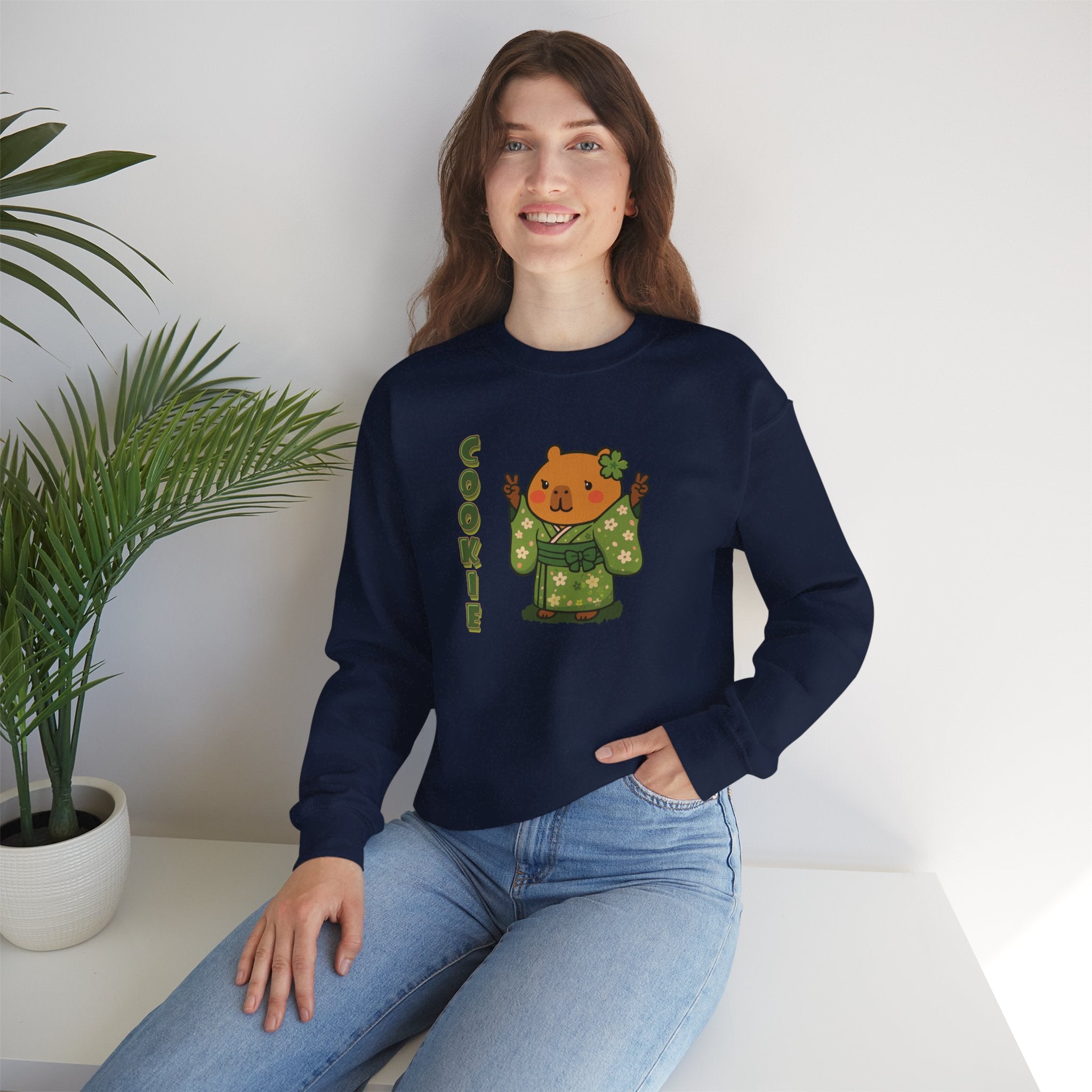 Cookie the Fun Lover Capybara Cartoon Sweater, Cute Kawaii Animal Gift