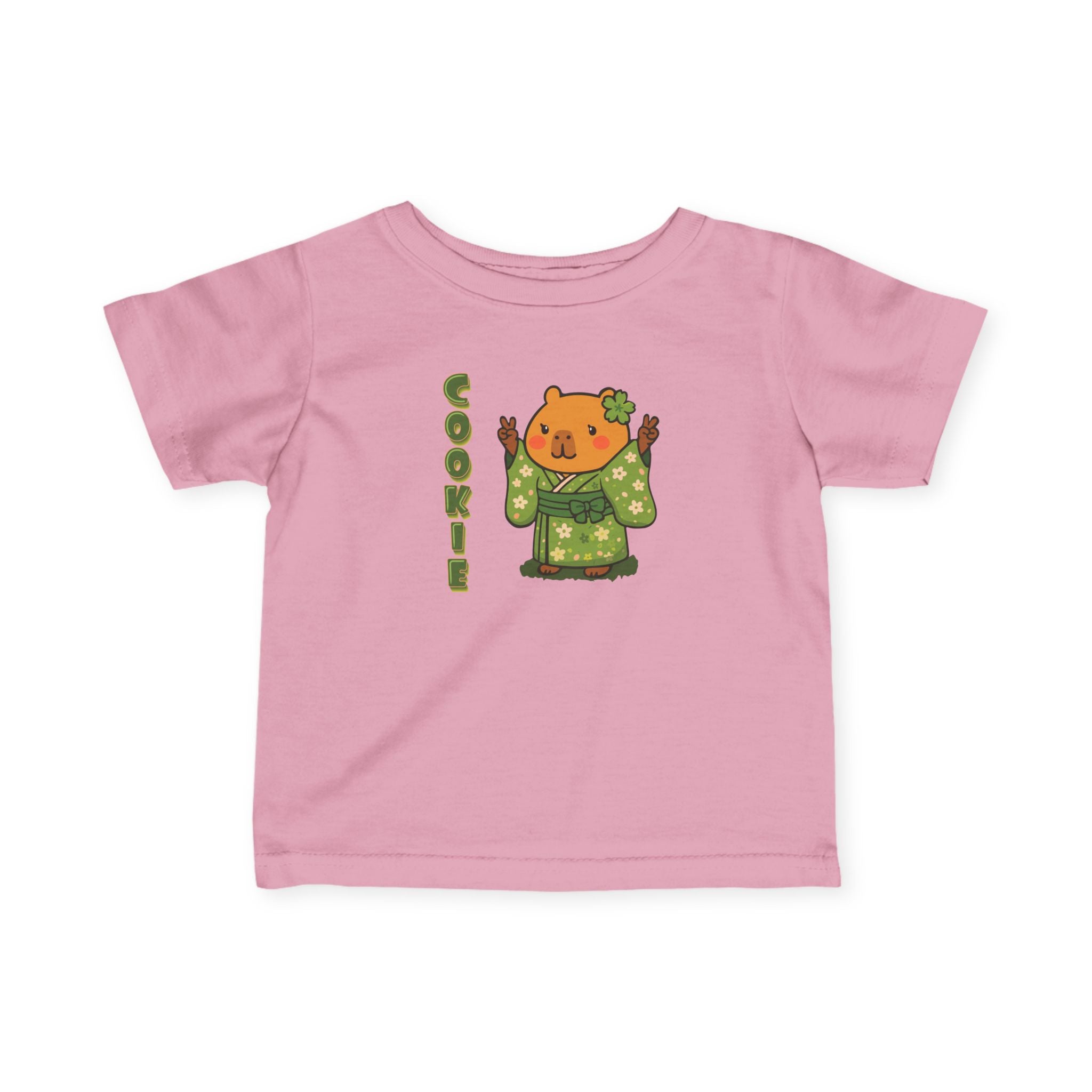 Cookie the Fun Lover Capybara Cartoon T-Shirt, Cute Kawaii Animal Gift