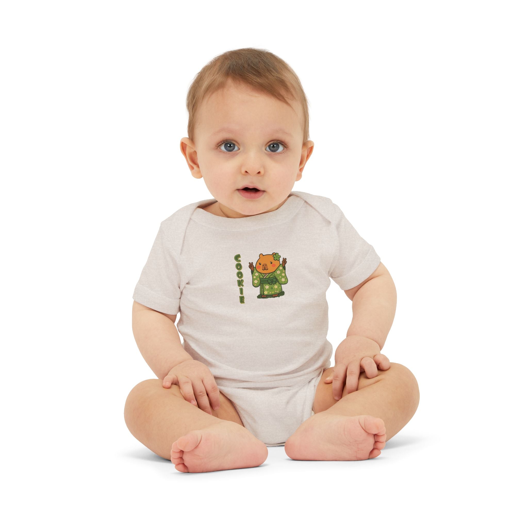 Cookie the Fun Lover Capybara Cartoon Bodysuit, Cute Kawaii Animal Gift
