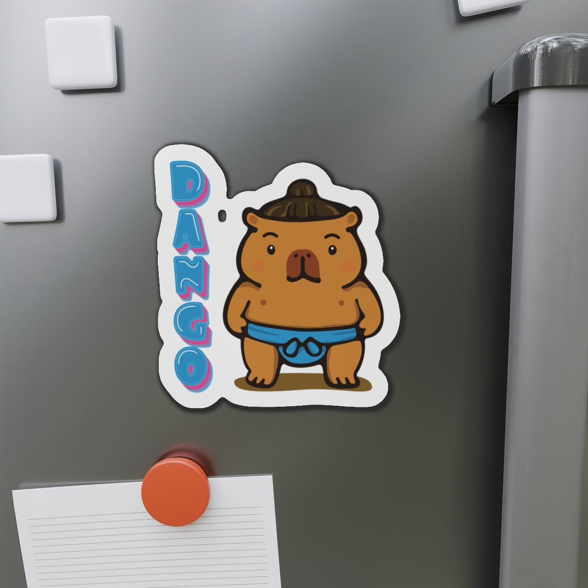Dango the Sumo Lover Capybara Cartoon Magnets, Cute Kawaii Animal Gift