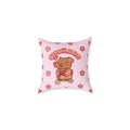 Cinnamon the Cherry Blossom Lover Capybara Cartoon Pillow, Cute Kawaii Animal Gift