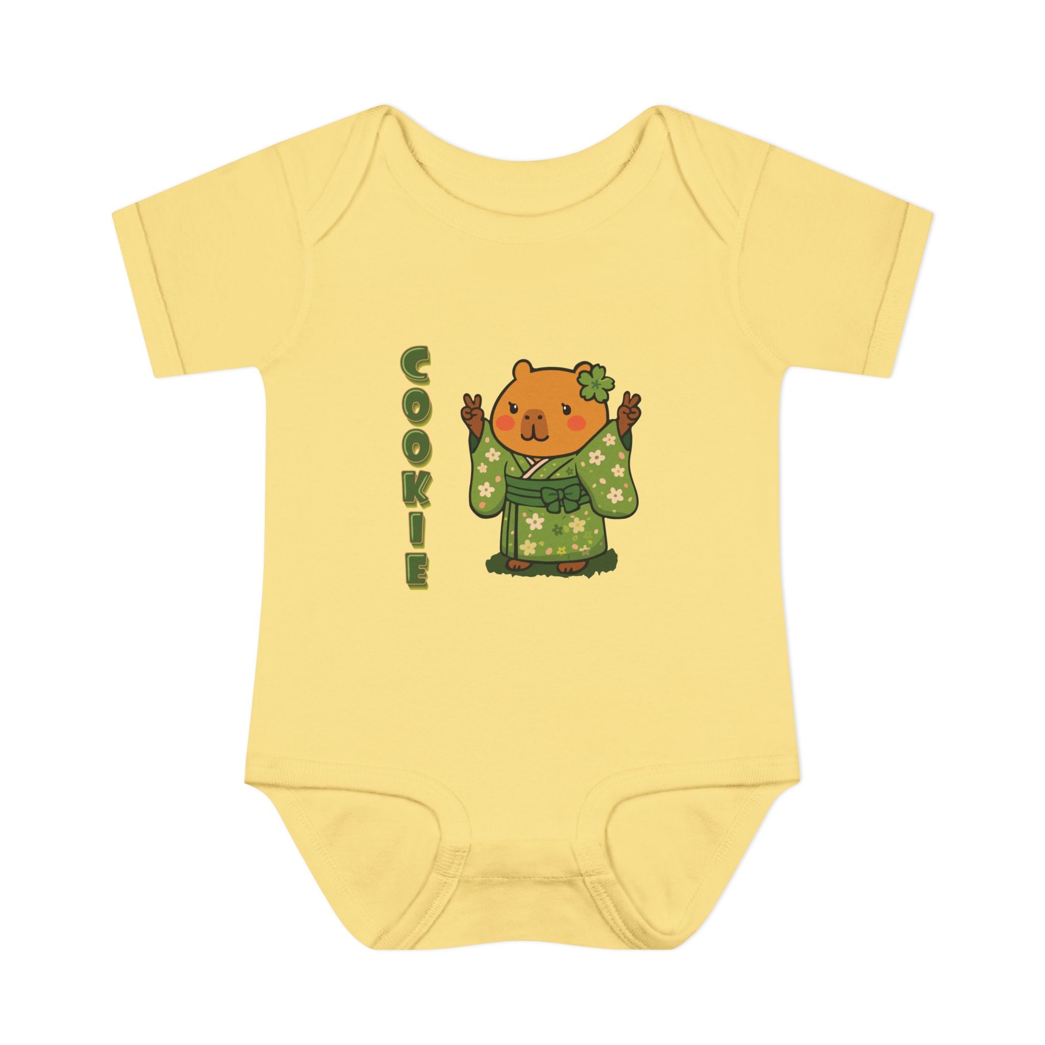 Cookie the Fun Lover Capybara Cartoon Bodysuit, Cute Kawaii Animal Gift