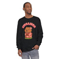 Cinnamon the Cherry Blossom Lover Capybara Cartoon long sleeve shirt, Cute Kawaii Animal Gift