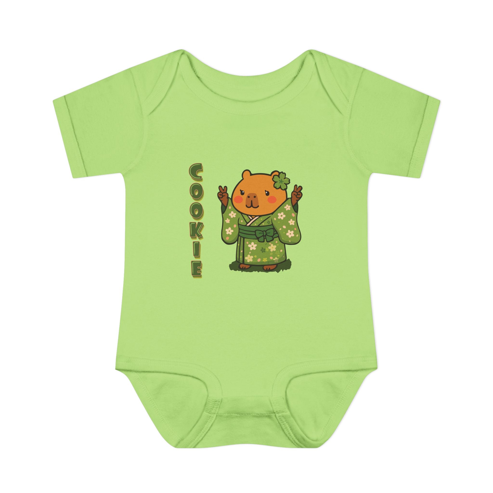 Cookie the Fun Lover Capybara Cartoon Bodysuit, Cute Kawaii Animal Gift