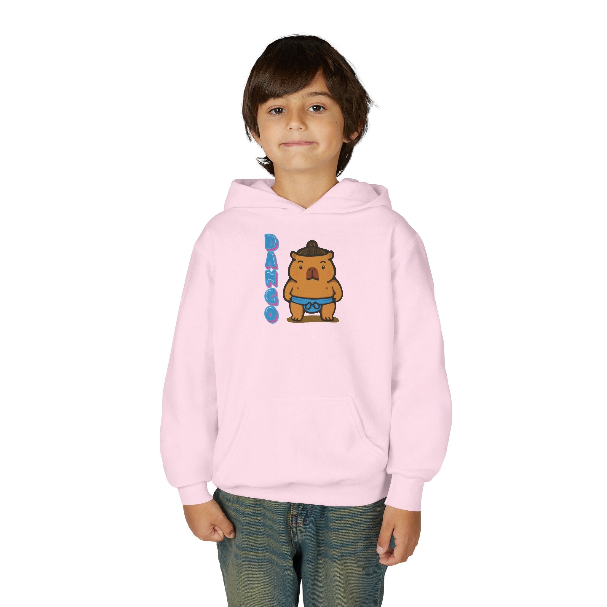 Dango the Sumo Lover Capybara Cartoon Hoodie, Cute Kawaii Animal Gift