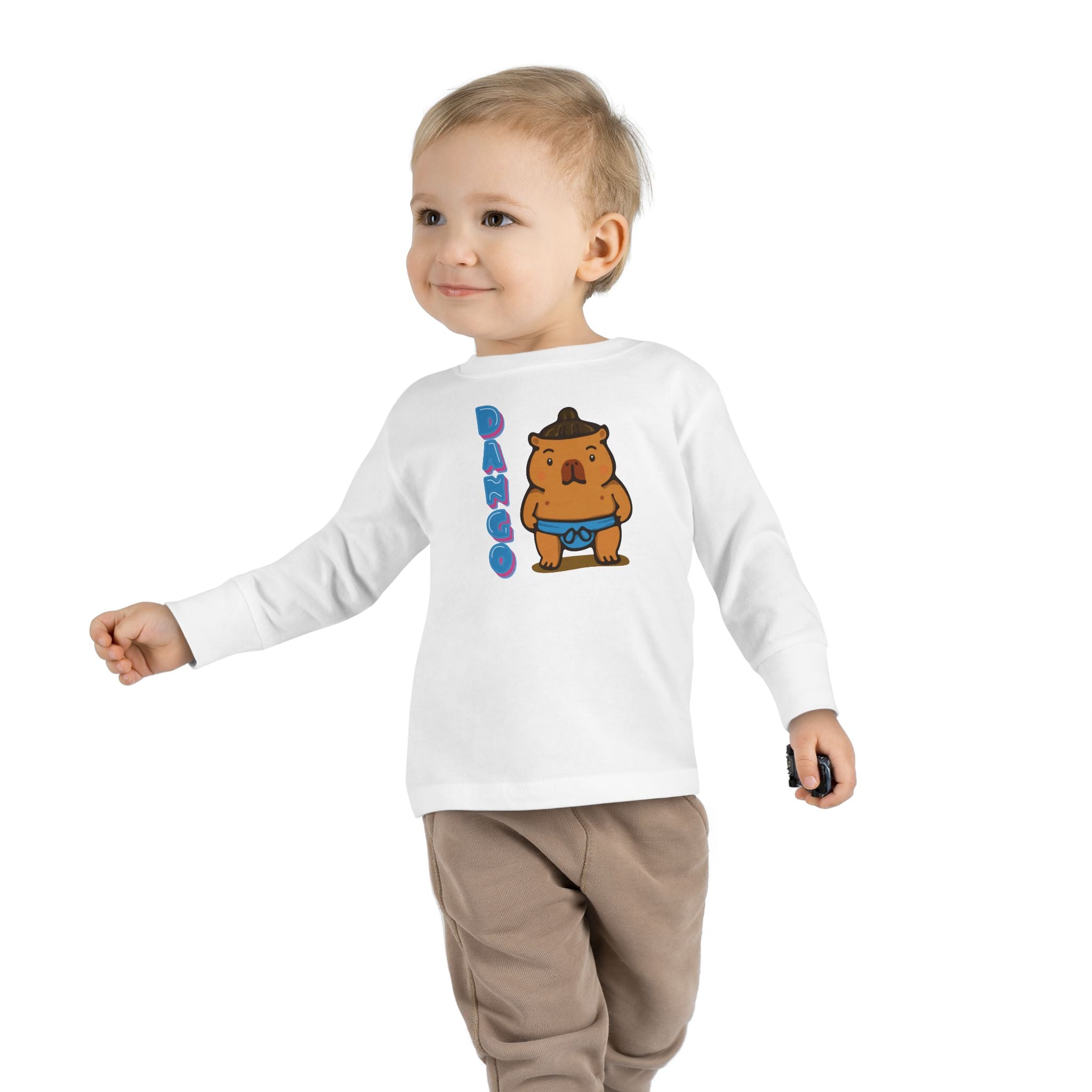 Dango the Sumo Lover Capybara Cartoon long sleeve shirt, Cute Kawaii Animal Gift