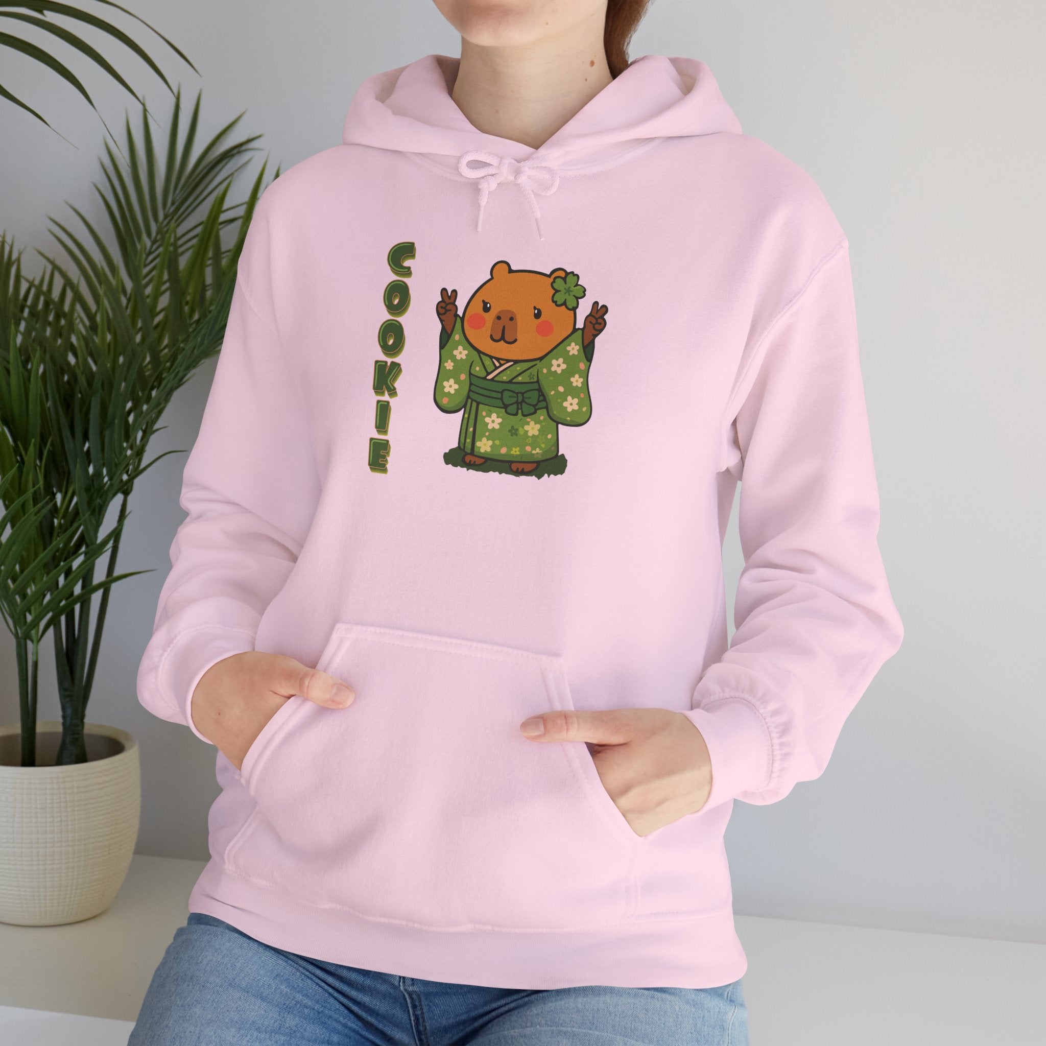 Cookie the Fun Lover Capybara Cartoon Hoodie, Cute Kawaii Animal Gift