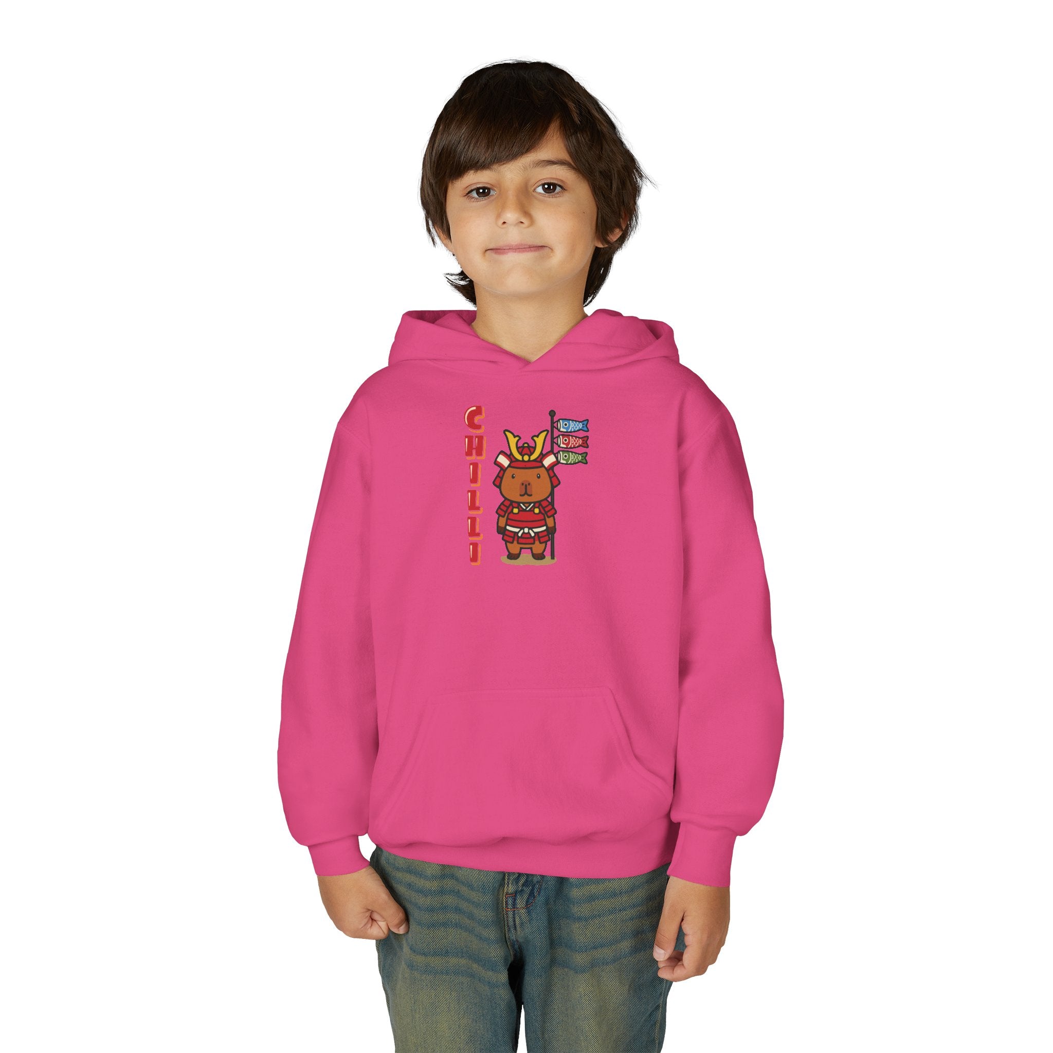Chilli the Samurai Warrior Capybara Cartoon Hoodie, Cute Kawaii Animal Gift