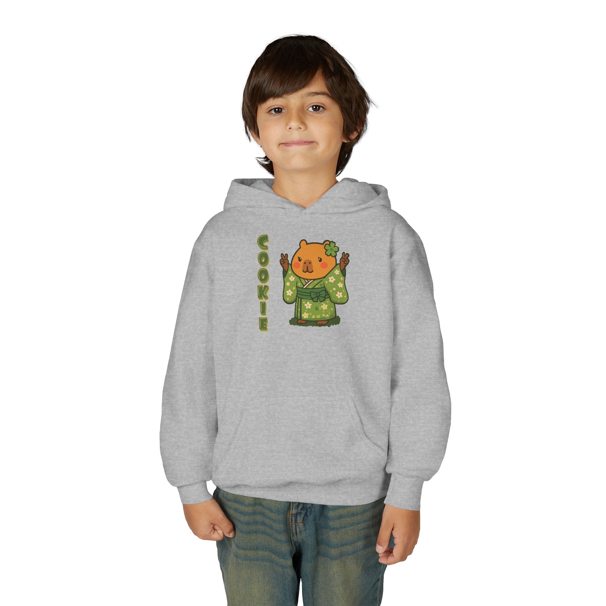 Cookie the Fun Lover Capybara Cartoon Hoodie, Cute Kawaii Animal Gift