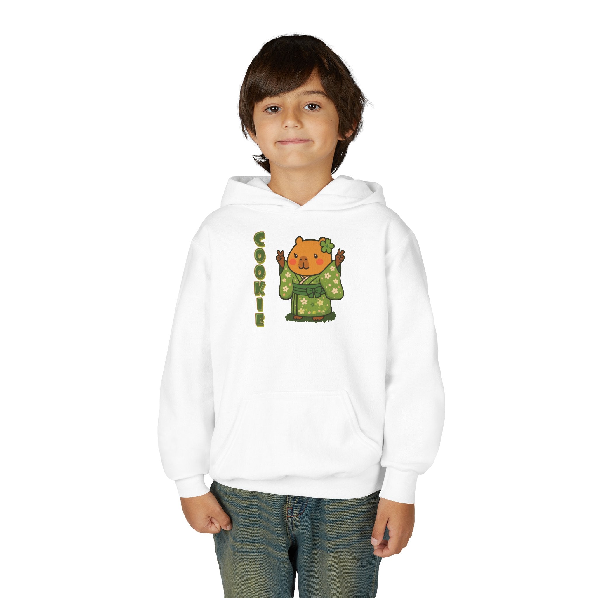 Cookie the Fun Lover Capybara Cartoon Hoodie, Cute Kawaii Animal Gift