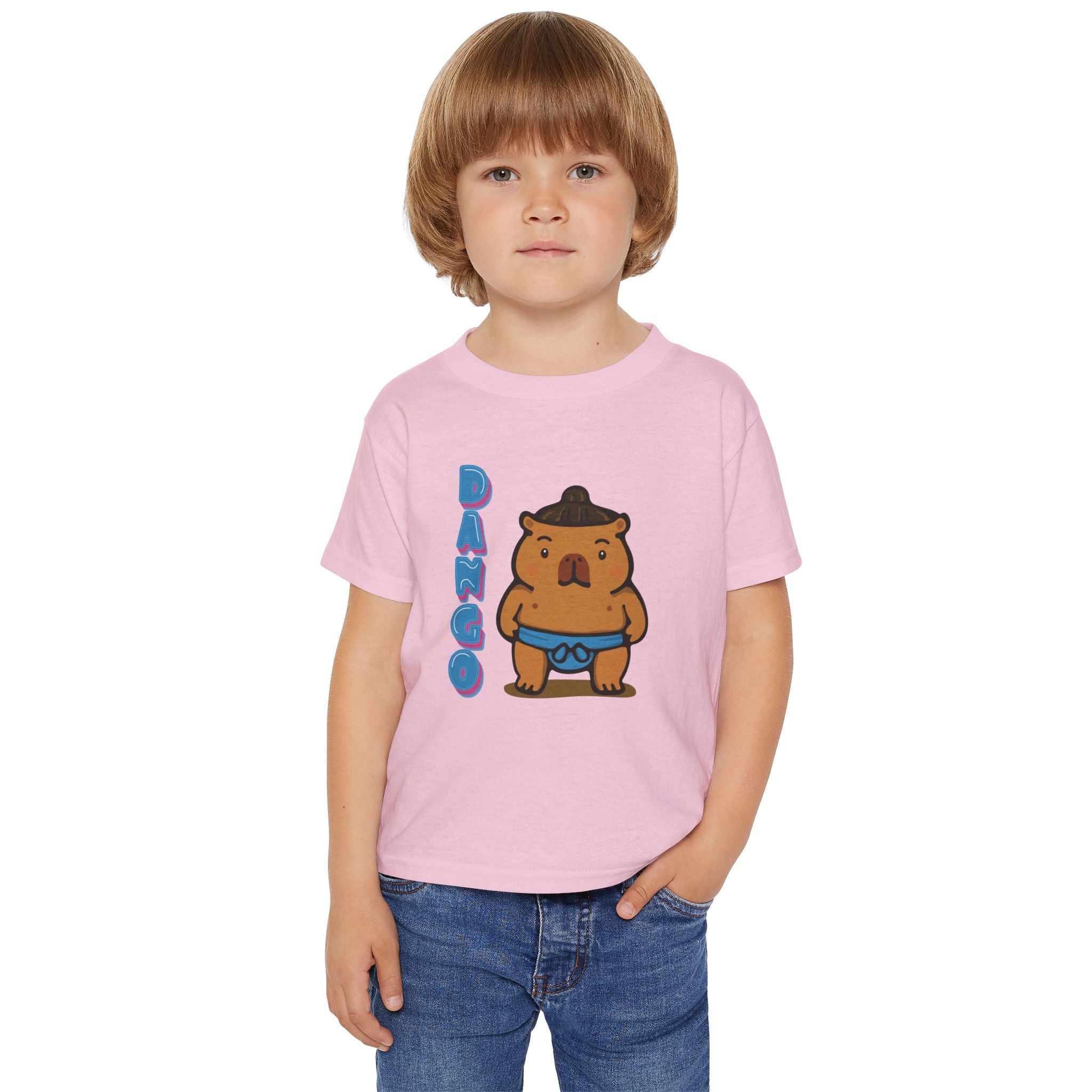 Dango the Sumo Lover Capybara Cartoon T-Shirt, Cute Kawaii Animal Gift