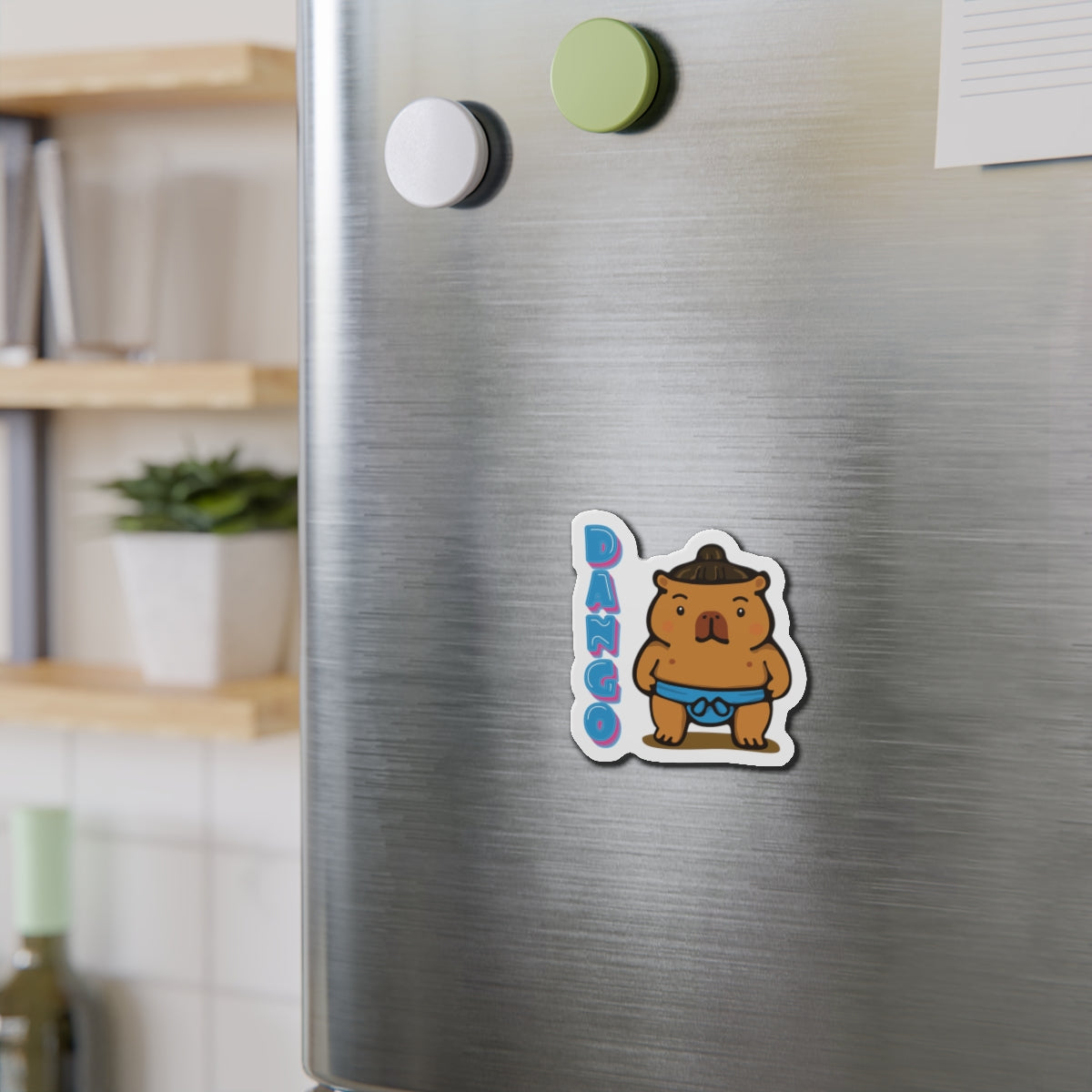 Dango the Sumo Lover Capybara Cartoon Magnets, Cute Kawaii Animal Gift