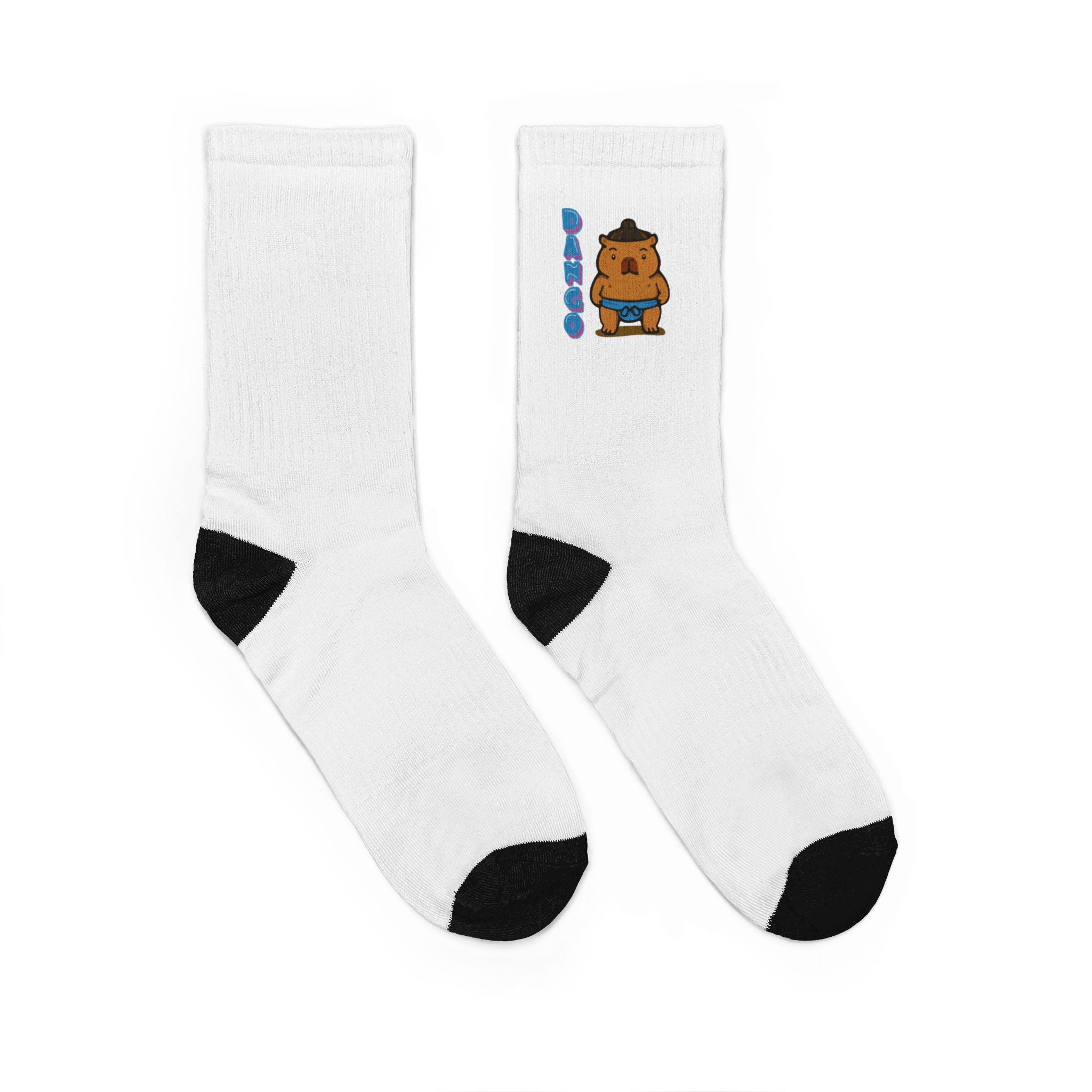 Dango the Sumo Lover Capybara Cartoon Socks, Cute Kawaii Animal Gift