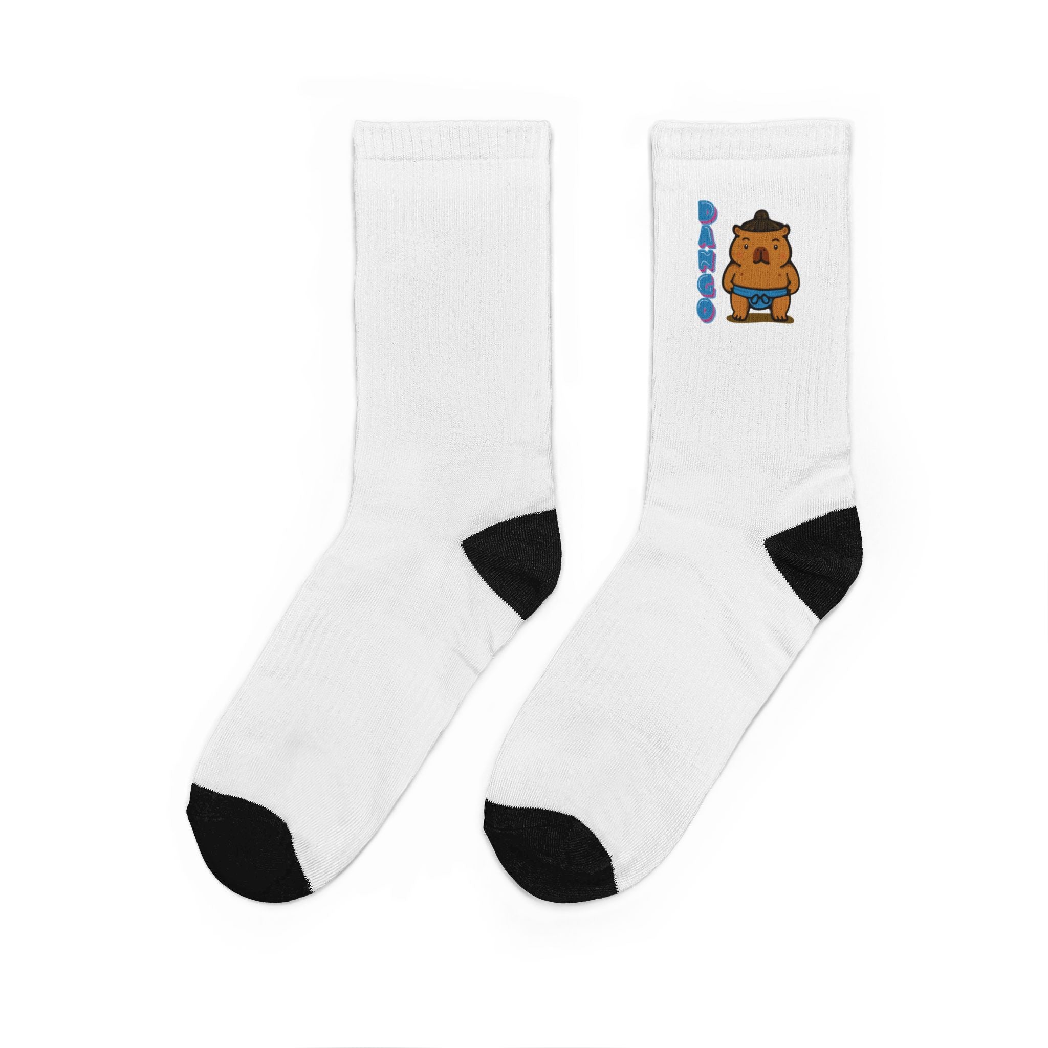 Dango the Sumo Lover Capybara Cartoon Socks, Cute Kawaii Animal Gift