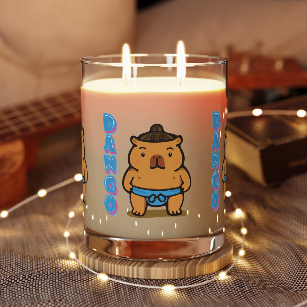 Dango the Sumo Lover Capybara Cartoon Candle, Cute Kawaii Animal Gift