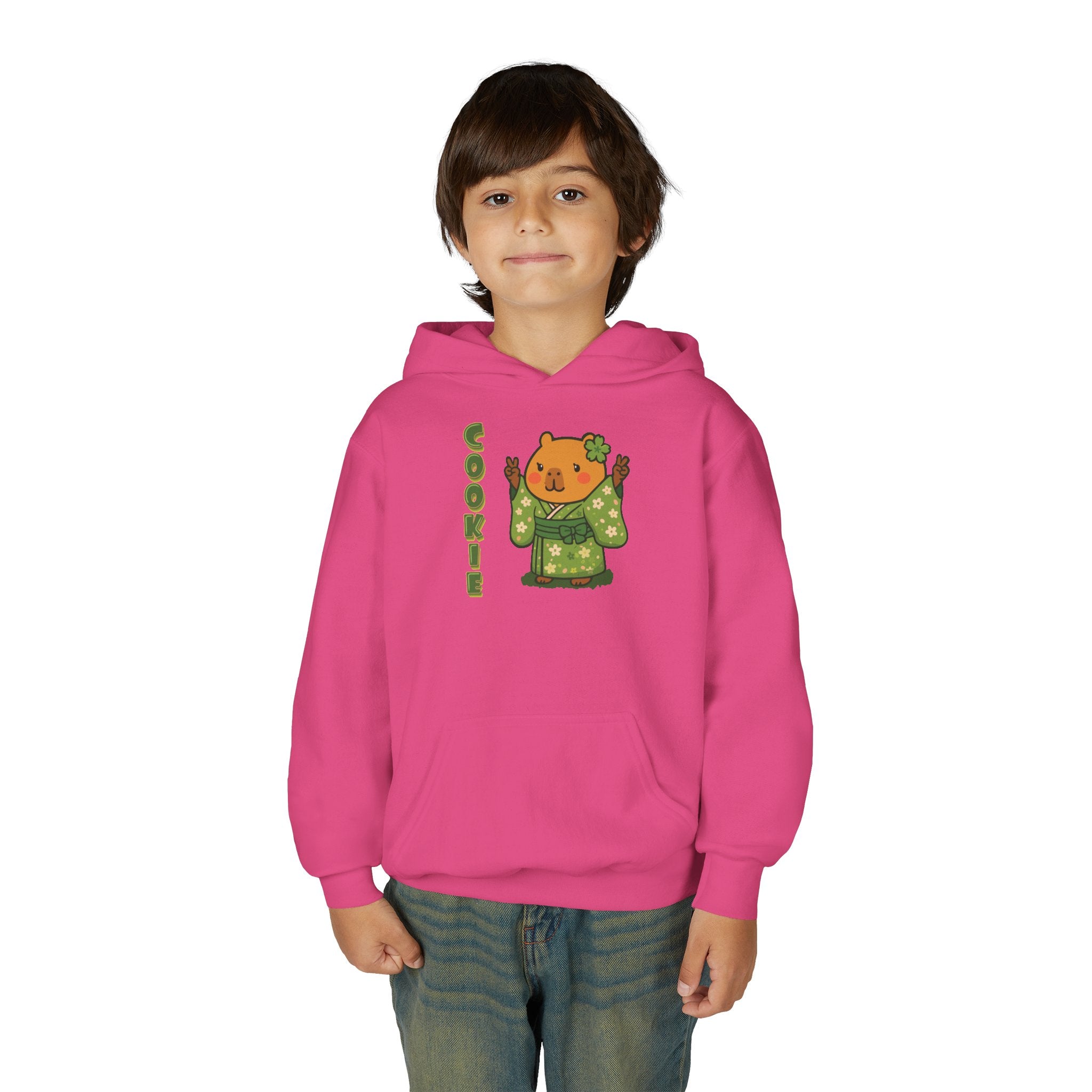 Cookie the Fun Lover Capybara Cartoon Hoodie, Cute Kawaii Animal Gift