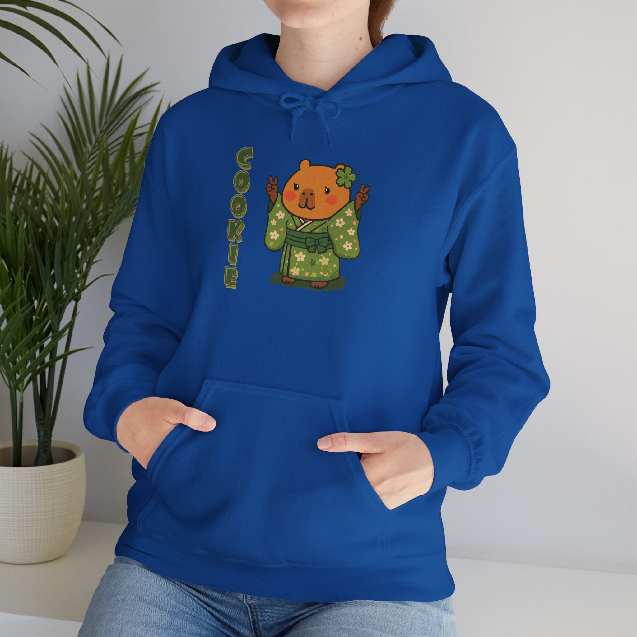 Cookie the Fun Lover Capybara Cartoon Hoodie, Cute Kawaii Animal Gift