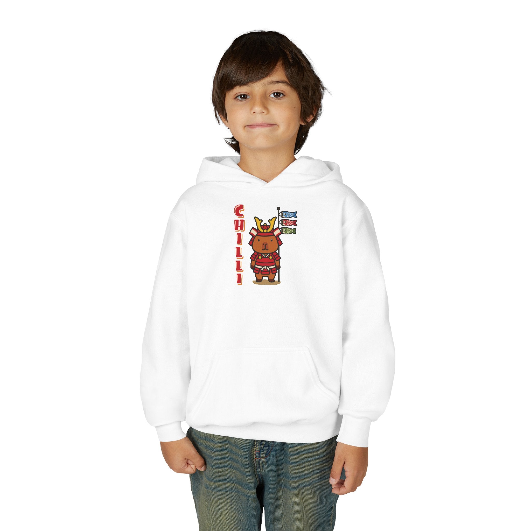 Chilli the Samurai Warrior Capybara Cartoon Hoodie, Cute Kawaii Animal Gift
