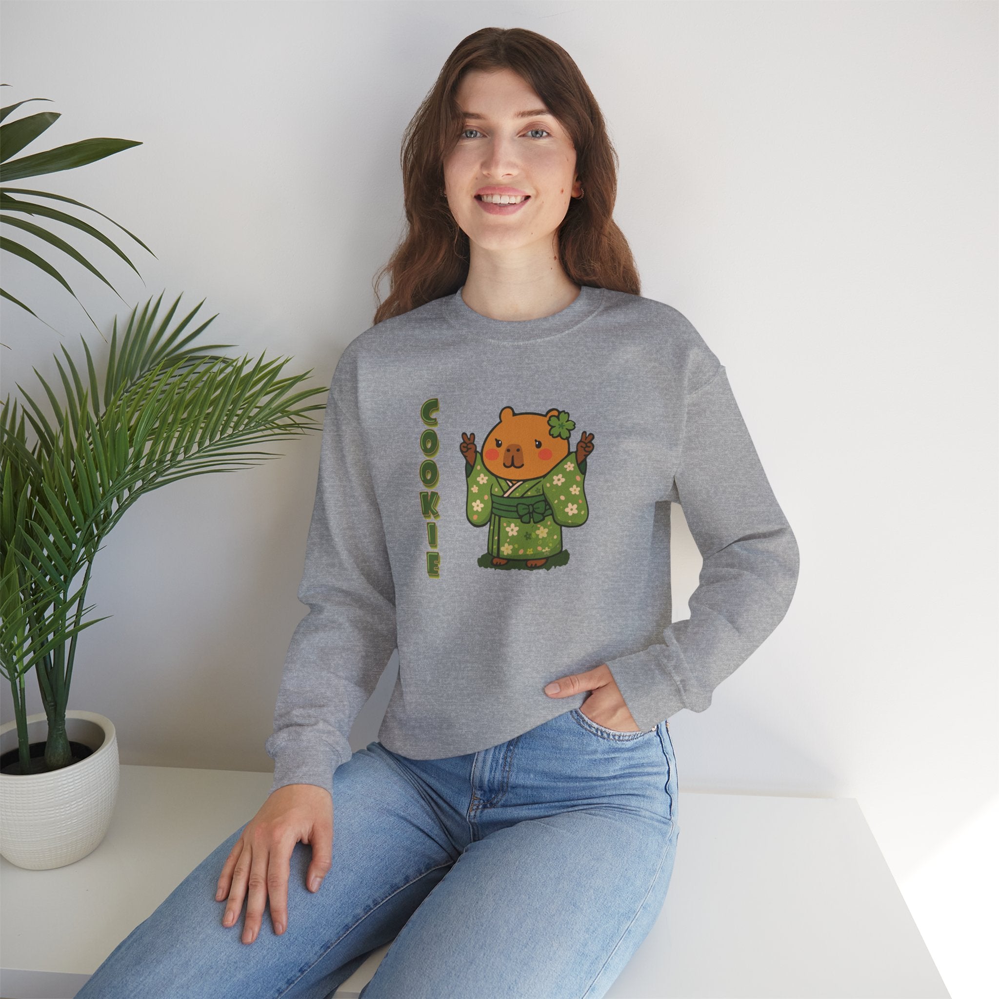 Cookie the Fun Lover Capybara Cartoon Sweater, Cute Kawaii Animal Gift
