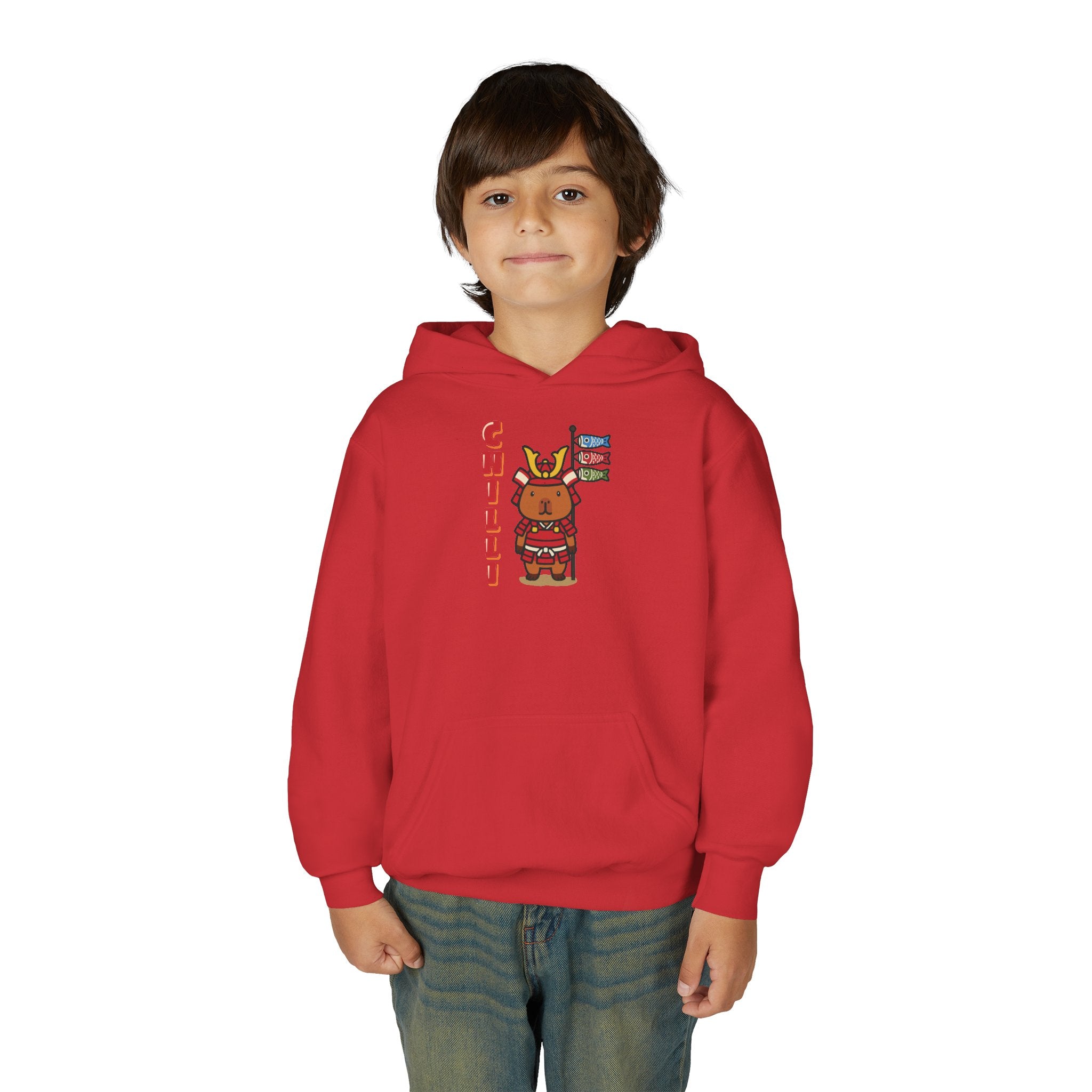Chilli the Samurai Warrior Capybara Cartoon Hoodie, Cute Kawaii Animal Gift