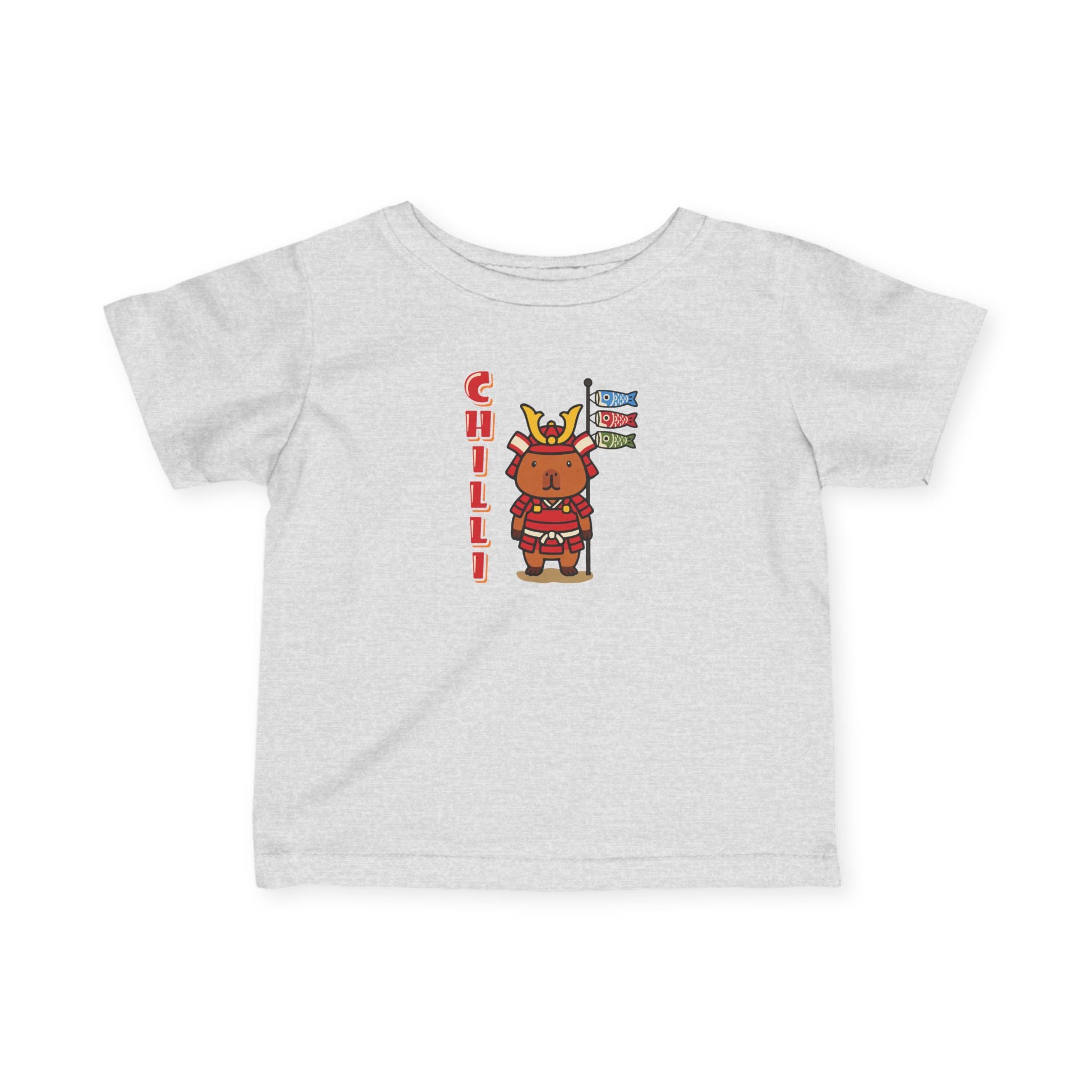 Chilli the Samurai Warrior Capybara Cartoon T-Shirt, Cute Kawaii Animal Gift