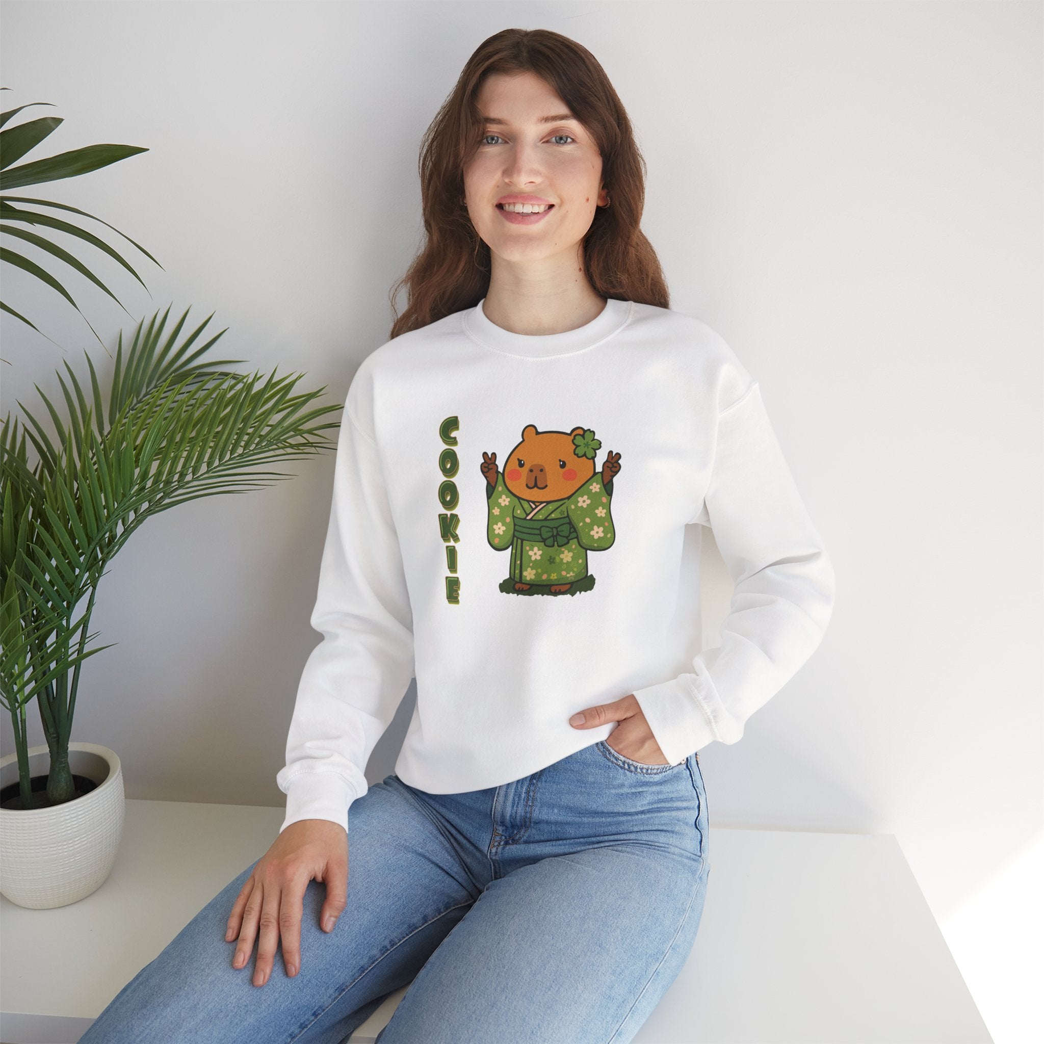 Cookie the Fun Lover Capybara Cartoon Sweater, Cute Kawaii Animal Gift