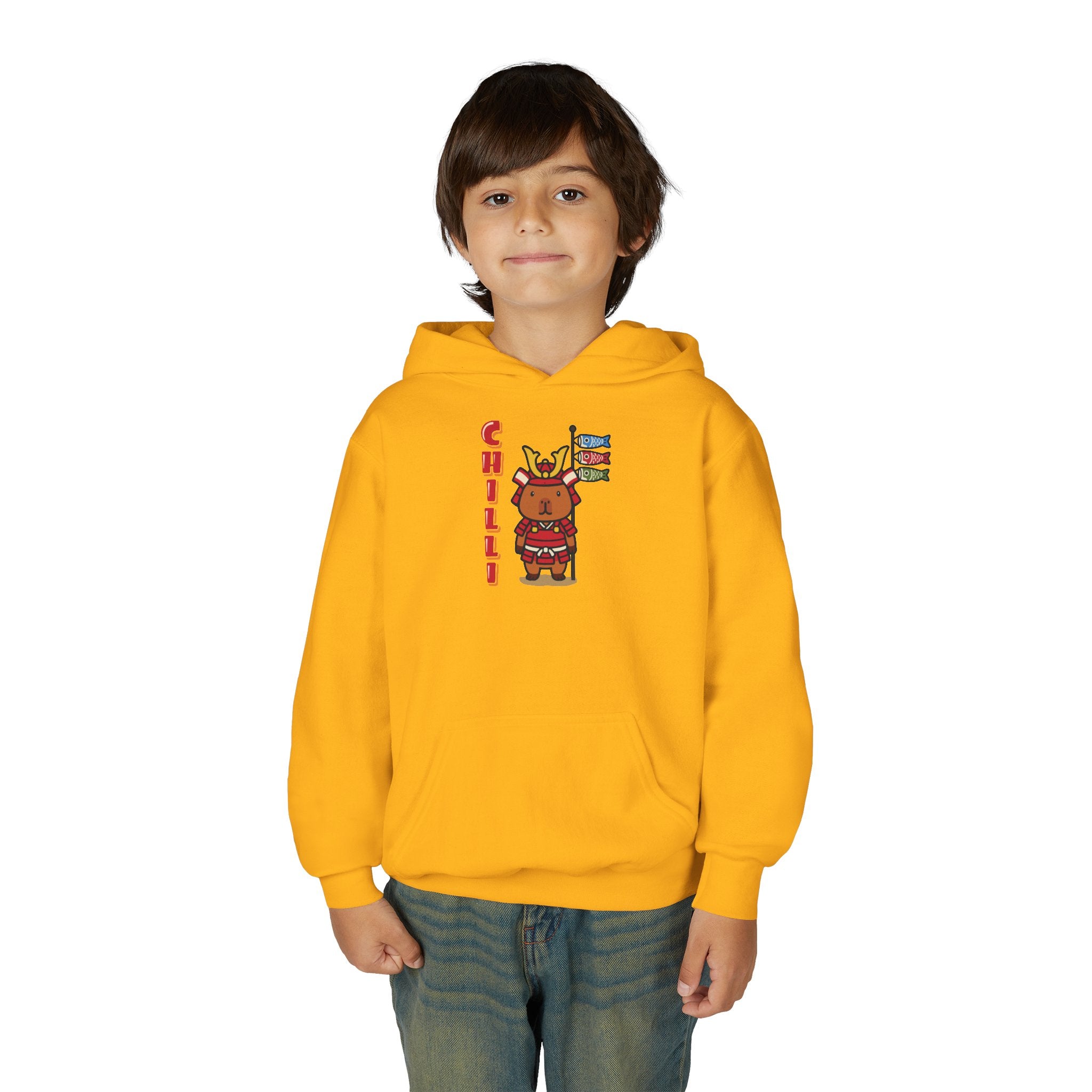 Chilli the Samurai Warrior Capybara Cartoon Hoodie, Cute Kawaii Animal Gift