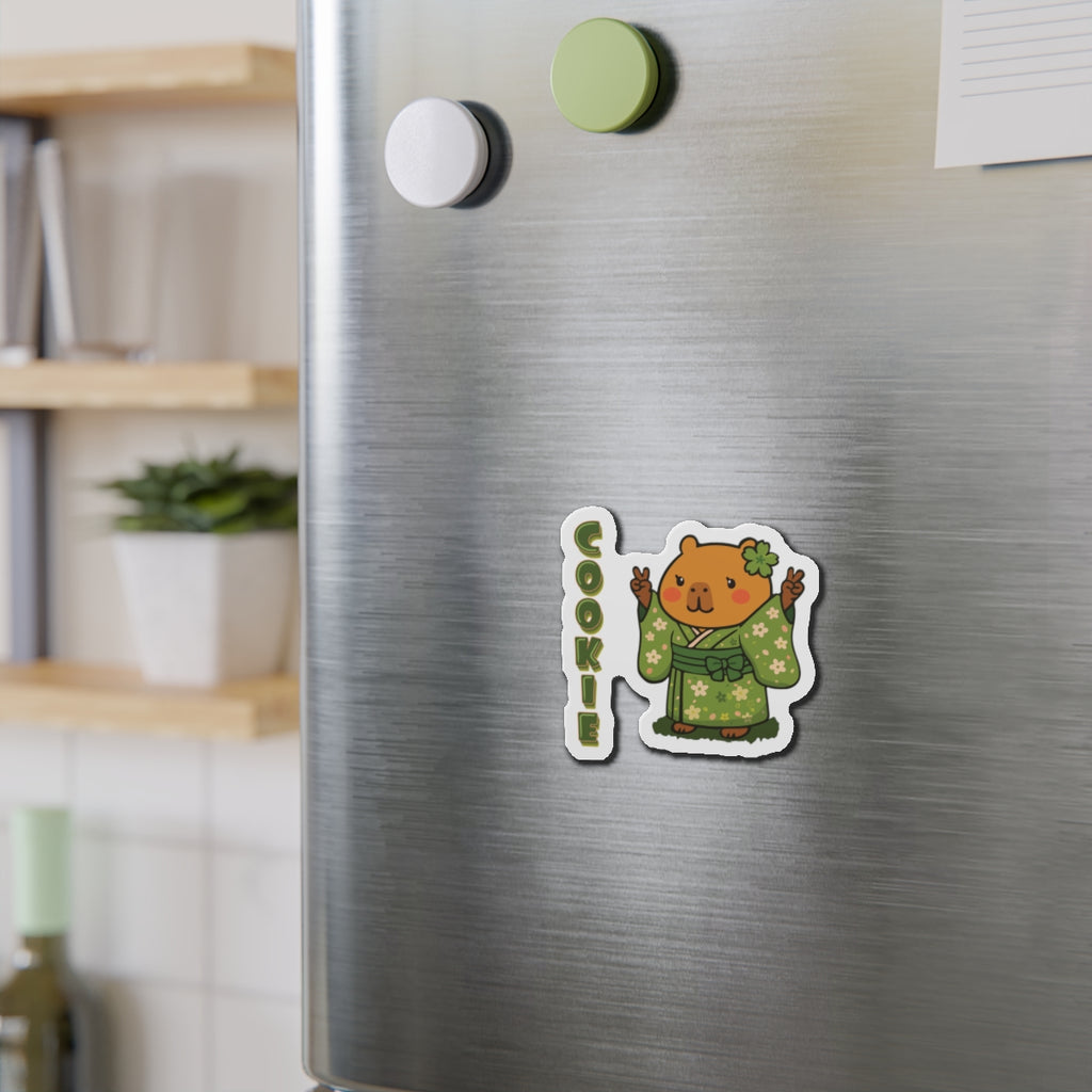 Cookie the Fun Lover Capybara Cartoon Magnets, Cute Kawaii Animal Gift