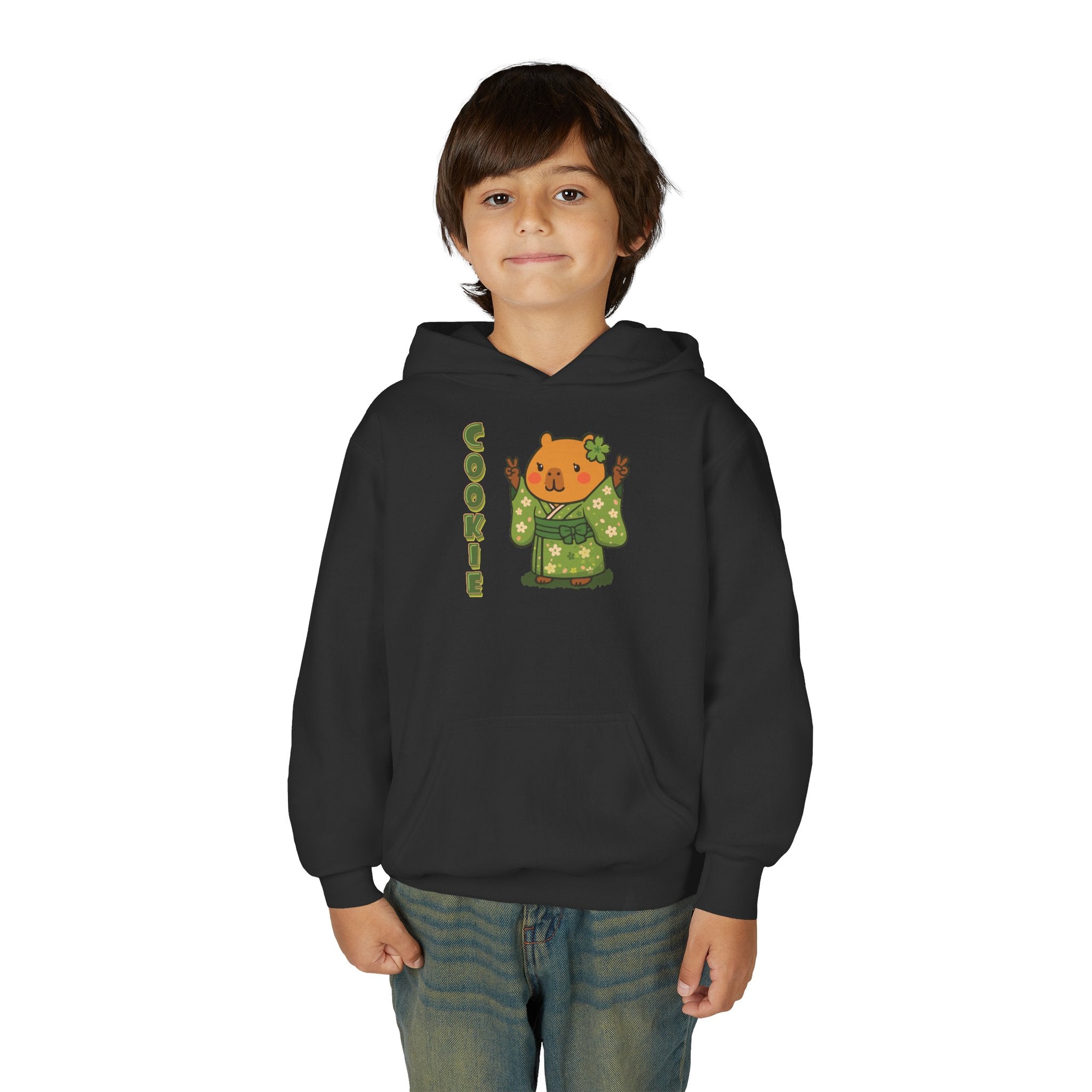 Cookie the Fun Lover Capybara Cartoon Hoodie, Cute Kawaii Animal Gift